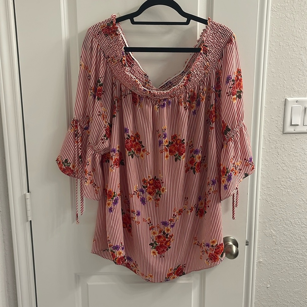 Off the shoulder blouse